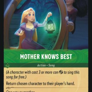 DISNEY LORCANA SINGLE CARDS: FIRST CHAPTER #283: Mother Knows Best (Uncommon Foil 95/204: NM)