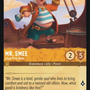 DISNEY LORCANA SINGLE CARDS: FIRST CHAPTER #284: Mr. Smee – Loyal First Mate (Common 15/204: NM)