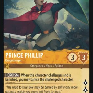 DISNEY LORCANA SINGLE CARDS: FIRST CHAPTER #315: Prince Phillip – Dragonslayer (Uncommon 16/204: NM)
