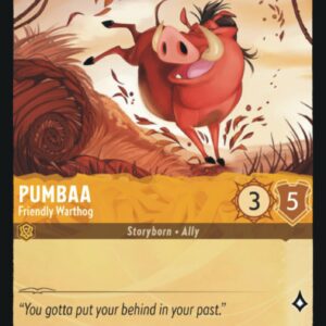 DISNEY LORCANA SINGLE CARDS: FIRST CHAPTER #318: Pumbaa – Friendly Warthog (Common Foil 17/204: NM)