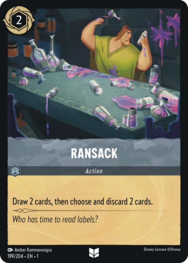 DISNEY LORCANA SINGLE CARDS: FIRST CHAPTER #321: Ransack (Uncommon 199/204: NM)