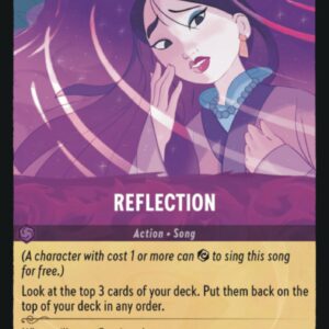 DISNEY LORCANA SINGLE CARDS: FIRST CHAPTER #327: Reflection (Uncommon 65/204: NM)