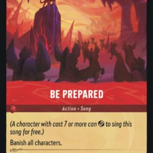 DISNEY LORCANA SINGLE CARDS: FIRST CHAPTER #33: Be Prepared (Rare 128/204: NM)