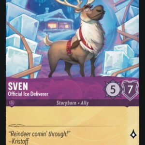 DISNEY LORCANA SINGLE CARDS: FIRST CHAPTER #376: Sven – Official Ice Deliverer (Uncommon Foil 55/204: NM)