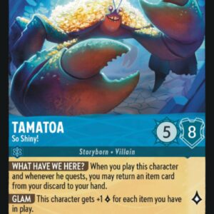 DISNEY LORCANA SINGLE CARDS: FIRST CHAPTER #381: Tamatoa – So Shiny! (Super Rare 159/204: NM) DISNEY LORCANA SINGLE CARDS: FIRST CHAPTER #381: Tamatoa – So Shiny! (Super Rare 159/204: NM)