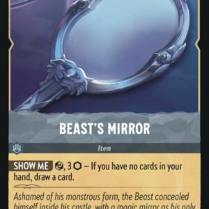 DISNEY LORCANA SINGLE CARDS: FIRST CHAPTER #39: Beast’s Mirror (Common 201/204: NM)