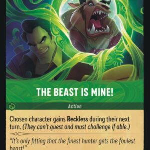 DISNEY LORCANA SINGLE CARDS: FIRST CHAPTER #390: The Beast is Mine! (Uncommon Foil 99/204: NM) DISNEY LORCANA SINGLE CARDS: FIRST CHAPTER #390: The Beast is Mine! (Uncommon Foil 99/204: NM)