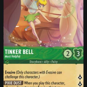 DISNEY LORCANA SINGLE CARDS: FIRST CHAPTER #402: Tinker Bell – Most Helpful (Common 93/204: NM) DISNEY LORCANA SINGLE CARDS: FIRST CHAPTER #402: Tinker Bell – Most Helpful (Common 93/204: NM)