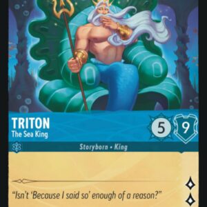 DISNEY LORCANA SINGLE CARDS: FIRST CHAPTER #409: Triton – The Sea King (Uncommon Foil 160/204: NM) DISNEY LORCANA SINGLE CARDS: FIRST CHAPTER #409: Triton – The Sea King (Uncommon Foil 160/204: NM)