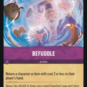 DISNEY LORCANA SINGLE CARDS: FIRST CHAPTER #41: Befuddle (Uncommon 62/204: NM)
