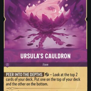 DISNEY LORCANA SINGLE CARDS: FIRST CHAPTER #412: Ursula’s Cauldron (Uncommon 67/204: NM) DISNEY LORCANA SINGLE CARDS: FIRST CHAPTER #412: Ursula’s Cauldron (Uncommon 67/204: NM)