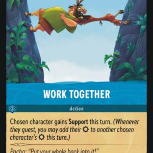 DISNEY LORCANA SINGLE CARDS: FIRST CHAPTER #420: Work Together (Common 165/204: NM) DISNEY LORCANA SINGLE CARDS: FIRST CHAPTER #420: Work Together (Common 165/204: NM)