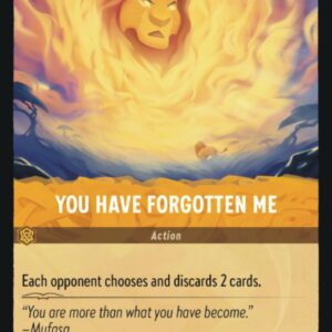 DISNEY LORCANA SINGLE CARDS: FIRST CHAPTER #422: You Have Forgotten Me (Uncommon 31/204: NM) DISNEY LORCANA SINGLE CARDS: FIRST CHAPTER #422: You Have Forgotten Me (Uncommon 31/204: NM)