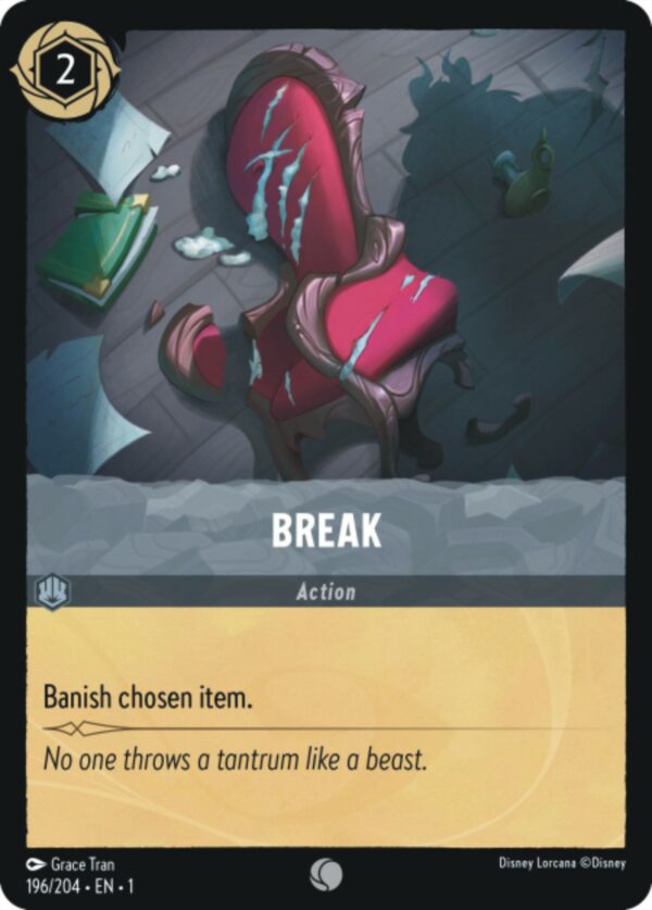 DISNEY LORCANA SINGLE CARDS: FIRST CHAPTER #49: Break (Common Foil 196/204: NM)