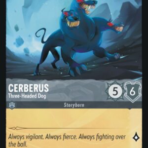 DISNEY LORCANA SINGLE CARDS: FIRST CHAPTER #61: Cerberus – Three-Headed Dog (Common Foil 176/204: NM)