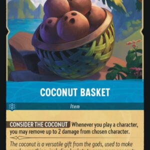 DISNEY LORCANA SINGLE CARDS: FIRST CHAPTER #68: Coconut Basket (Uncommon 166/204: NM)