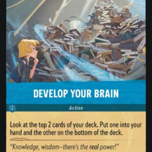 DISNEY LORCANA SINGLE CARDS: FIRST CHAPTER #76: Develop Your Brain (Common 161/204: NM)
