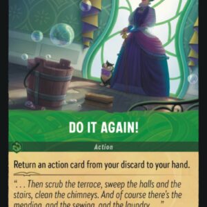 DISNEY LORCANA SINGLE CARDS: FIRST CHAPTER #80: Do It Again! (Rare 94/204: NM)