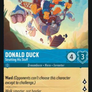 DISNEY LORCANA SINGLE CARDS: FIRST CHAPTER #86: Donald Duck – Strutting His Stuff (Common 144/204: NM)
