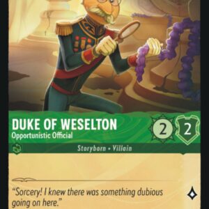 DISNEY LORCANA SINGLE CARDS: FIRST CHAPTER #99: Duke of Weselton Opportunistic Officia (Common Foil 73: NM)