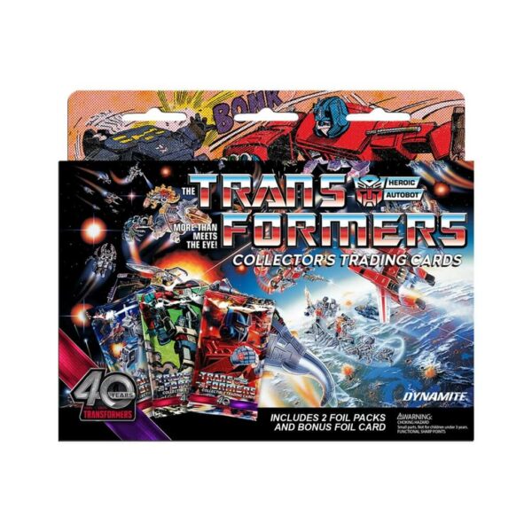 TRANSFORMERS 40TH ANNIVERSARY TRADING CARDS #3: Hanger Pack (2 10-card packs/1 Special edition 1:5 foil card