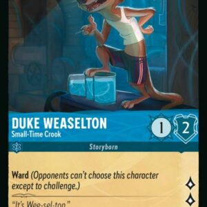 DISNEY LORCANA SINGLE CARDS: RISE OF THE FLOODBORN #104: Duke Weaselton – Small-Time Crook (Common Foil 146/204: NM)