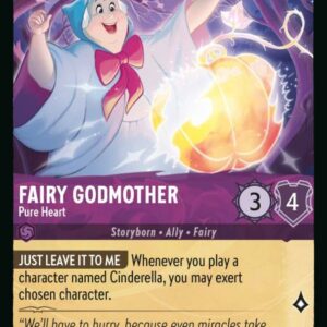 DISNEY LORCANA SINGLE CARDS: RISE OF THE FLOODBORN #118: Fairy Godmother – Pure Heart (Common Foil 42/204: NM)