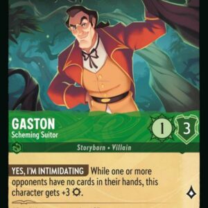 DISNEY LORCANA SINGLE CARDS: RISE OF THE FLOODBORN #138: Gaston – Scheming Suitor (Common Foil 83/204: NM)