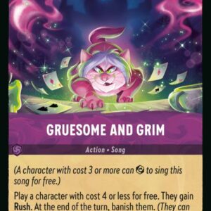 DISNEY LORCANA SINGLE CARDS: RISE OF THE FLOODBORN #148: Gruesome and Grim (Rare Foil 62/204: NM)