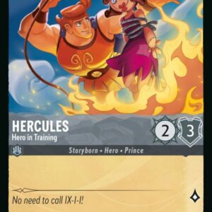 DISNEY LORCANA SINGLE CARDS: RISE OF THE FLOODBORN #160: Hercules – Hero in Training (Common 182/204: NM)
