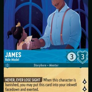 DISNEY LORCANA SINGLE CARDS: RISE OF THE FLOODBORN #179: James – Role Model (Common Foil 150/204: NM) DISNEY LORCANA SINGLE CARDS: RISE OF THE FLOODBORN #179: James – Role Model (Common Foil 150/204: NM)
