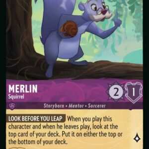DISNEY LORCANA SINGLE CARDS: RISE OF THE FLOODBORN #238: Merlin – Squirrel (Common 54/204: NM)