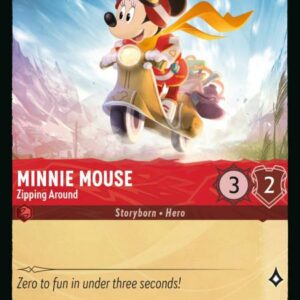 DISNEY LORCANA SINGLE CARDS: RISE OF THE FLOODBORN #251: Minnie Mouse – Zipping Around (Common 115/204: NM)