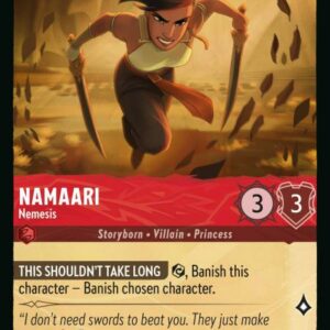 DISNEY LORCANA SINGLE CARDS: RISE OF THE FLOODBORN #271: Namaari – Nemesis (Super Rare Foil 118/204: NM)