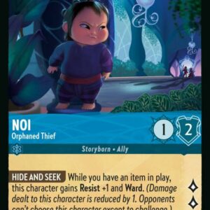 DISNEY LORCANA SINGLE CARDS: RISE OF THE FLOODBORN #277: Noi – Orphaned Thief (Rare Foil 155/204: NM)