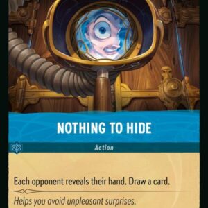 DISNEY LORCANA SINGLE CARDS: RISE OF THE FLOODBORN #278: Nothing to Hide (Common 165/204: NM)