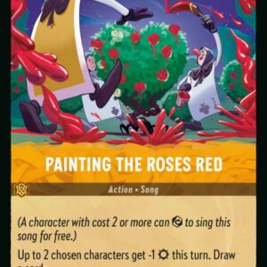 DISNEY LORCANA SINGLE CARDS: RISE OF THE FLOODBORN #288: Painting the Roses Red (Common 30/204: NM)