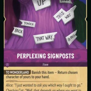 DISNEY LORCANA SINGLE CARDS: RISE OF THE FLOODBORN #294: Perplexing Signposts (Rare 67/204: NM)