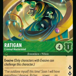DISNEY LORCANA SINGLE CARDS: RISE OF THE FLOODBORN #334: Ratigan – Criminal Mastermind (Common Foil 91/204: NM)