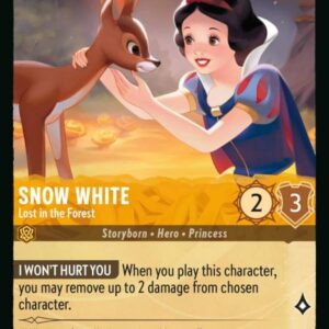 DISNEY LORCANA SINGLE CARDS: RISE OF THE FLOODBORN #367: Snow White – Lost in the Forest (Common 23/204: NM)