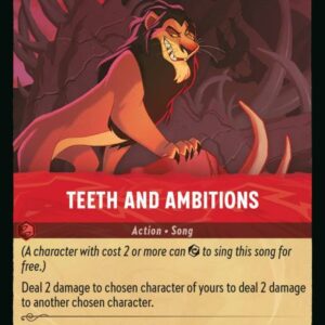 DISNEY LORCANA SINGLE CARDS: RISE OF THE FLOODBORN #378: Teeth and Ambitions (Rare 130/204: NM) DISNEY LORCANA SINGLE CARDS: RISE OF THE FLOODBORN #378: Teeth and Ambitions (Rare 130/204: NM)