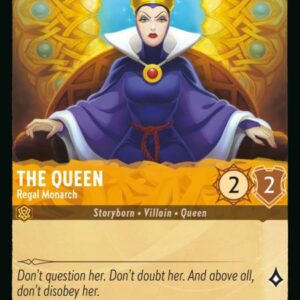 DISNEY LORCANA SINGLE CARDS: RISE OF THE FLOODBORN #393: The Queen – Regal Monarch (Common Foil 27/204: NM) DISNEY LORCANA SINGLE CARDS: RISE OF THE FLOODBORN #393: The Queen – Regal Monarch (Common Foil 27/204: NM)