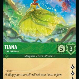 DISNEY LORCANA SINGLE CARDS: RISE OF THE FLOODBORN #400: Tiana – True Princess (Uncommon 94/204: NM) DISNEY LORCANA SINGLE CARDS: RISE OF THE FLOODBORN #400: Tiana – True Princess (Uncommon 94/204: NM)