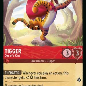 DISNEY LORCANA SINGLE CARDS: RISE OF THE FLOODBORN #402: Tigger – One of a Kind (Common 127/204: NM) DISNEY LORCANA SINGLE CARDS: RISE OF THE FLOODBORN #402: Tigger – One of a Kind (Common 127/204: NM)