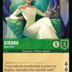 DISNEY LORCANA SINGLE CARDS: RISE OF THE FLOODBORN #406: Virana – Fang Chief (Common 95/204: NM) DISNEY LORCANA SINGLE CARDS: RISE OF THE FLOODBORN #406: Virana – Fang Chief (Common 95/204: NM)