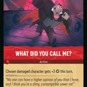DISNEY LORCANA SINGLE CARDS: RISE OF THE FLOODBORN #410: What Did You Call Me? (Common 132/204: NM) DISNEY LORCANA SINGLE CARDS: RISE OF THE FLOODBORN #410: What Did You Call Me? (Common 132/204: NM)