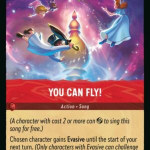 DISNEY LORCANA SINGLE CARDS: RISE OF THE FLOODBORN #419: You Can Fly! (Uncommon Foil 133/204: NM) DISNEY LORCANA SINGLE CARDS: RISE OF THE FLOODBORN #419: You Can Fly! (Uncommon Foil 133/204: NM)