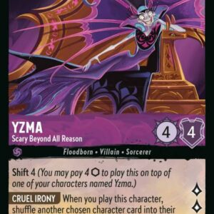 DISNEY LORCANA SINGLE CARDS: RISE OF THE FLOODBORN #420: Yzma – Scary Beyond All Reason (Super Rare 60/204: NM) DISNEY LORCANA SINGLE CARDS: RISE OF THE FLOODBORN #420: Yzma – Scary Beyond All Reason (Super Rare 60/204: NM)