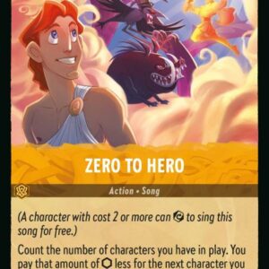 DISNEY LORCANA SINGLE CARDS: RISE OF THE FLOODBORN #424: Zero To Hero (Uncommon 32/204: NM) DISNEY LORCANA SINGLE CARDS: RISE OF THE FLOODBORN #424: Zero To Hero (Uncommon 32/204: NM)
