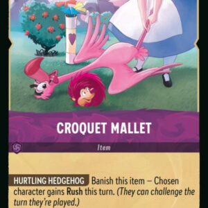 DISNEY LORCANA SINGLE CARDS: RISE OF THE FLOODBORN #75: Croquet Mallet (Common 66/204: NM)